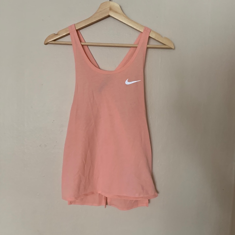 Nike Pink Tank with open back and cross straps